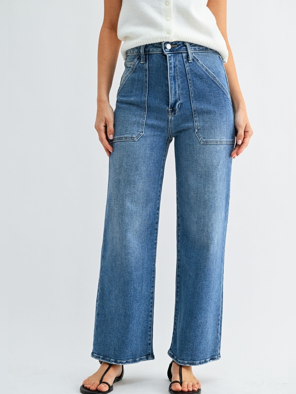 Just Black Patch Pocket Light Blue Jeans
